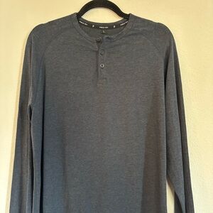 Public Rec Mens Go To Long Sleeve Henley Shirt Classic Basic Tee